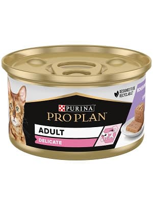 purina-pro-plan-delicate-pasteet-kalkuniga-85g 6 x 85 gr. Pro Plan Delicate pasteet kassidele kalkunilihaga