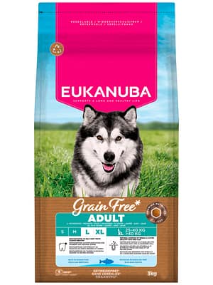 Eukanuba-Grain-Free-Large-Adult-Dog-Ocean-Fish-Dry-Food 12 kg. Eukanuba teraviljavaba täissööt suurt kasvu täiskasvanud koertele ookeanikalaga