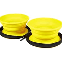 kollased Silikoonist reisikausside komplekt