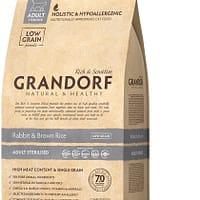 Grandorf Cat rabbit 2 kg. Grandorf kassitoit steriliseeritud/kastreeritud ning eakatele kassidele jäneselihaga