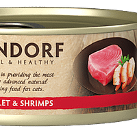 grandorf cat tuna fillet & shrimps 6 x 70 gr. Grandorf teraviljavaba konservtoit kassidele tuunikalafilee ja krevettidega