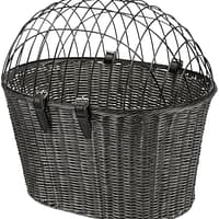 korv2 Kuni 5 kg. lemmikloomale musta värvi jalgrattakorv