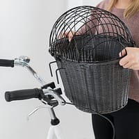 korv3 Kuni 5 kg. lemmikloomale musta värvi jalgrattakorv