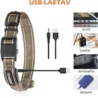 led-valgusega-tekstiilist-kaelarihm-koerale-pruun-8-valgusreziimi-dogness (1) LED valgusribaga lilla kaelarihm, 8 valgusrežiimi