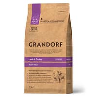 adult maxi lamb 10 kg. Grandorf täissööt suurt kasvu täiskasvanud koertele lamba-ja kalkuniliha ning pruuni riisiga