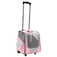 roosa kott Teleskoopvarrega roosat värvi transpordikott kuni 5 kg. lemmiklooma transpordiks