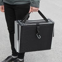 trepp5 Alumiiniumkarkassil trepp kandevõimega kuni 90 kg., kõrgus trepil 45-59 cm.