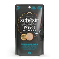 L-00712 80 gr. Schesir After Dark Velvet teraviljavaba vaht täiskasvanud kassidele kanaliha ja vutimunaga