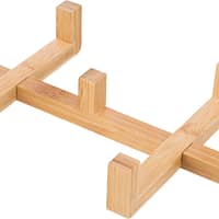 set4 Keraamilised kausid bambusest jalgadel, maht 2 x 0.3 l.