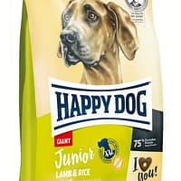 01_Junior-Giant-LammReis-VS 15 kg. Happy Dog Junior Giant gluteenivaba täissööt suurt kasvu juuniorkoertele lambaliha & riisiga