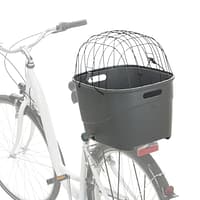 13115.jpg Plastikust hall transpordikast jalgratta pakiraamile, loomale kaaluga max. 6 kg.