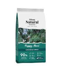 maxi puppy 15 kg. Dibaq Natural Moments täissööt suurt tõugu kutsikatele kana-ja kalkunilihaga