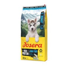 images 4,5 kg. Josera Junior High Protein Sea Fish teraviljavaba kõrgema valgusisaldusega täissööt kutsikatele ja noorkoertele lõhe & bataadiga