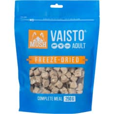 250 gr. Mush VAISTO Blue külmkuivatatud täistoit koertele VEIS-KALKUN-LÕHE
