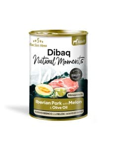 dibaq-natural-moments-adult-iberian-pork-with-melon 380 gr. Dibaq Natural Moments 5 Star teraviljavaba konservsööt täiskasvanud koertele Ibeeria sea & meloniga