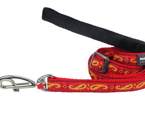 kuldsed ornamendid Punast värvi kuldsete ornamentidega jalutusrihm 18 mm. x 1,2 m.