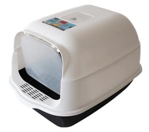 5905309288355.jpg Bubu Pets kinnine must kassitualett kühvliga 50 x 35 x 33 cm.