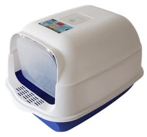 5905309288379.jpg Bubu Pets kinnine sinine kassitualett kühvliga 50 x 35 x 33 cm.