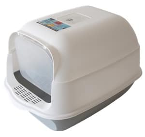 5905309288362.jpg Bubu Pets kinnine hall kassitualett kühvliga 50 x 35 x 33 cm.