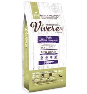 viveremediumpuppykana 12 kg. Vivere täissööt keskmist kasvu kutsikatele kanaliha & riisiga