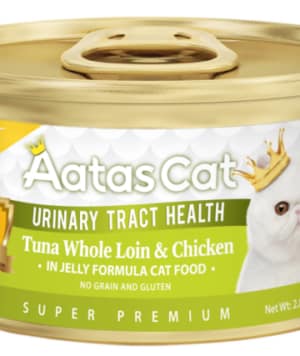 8885003130433.jpg 6 x 80 gr. Aatas Cat Urinary Tract Health teraviljavaba konservsööt tuunikala ja kanaga steriliseeritud/kastreeritud kassidele