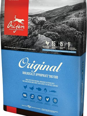 114-kg-orijen-adult.jpg 11,4 kg. Orijen Adult teraviljavaba täissööt igas suuruses täiskasvanud koertele kodulinnulihaga