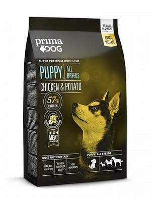 4-kg-prima-dog-kutsikatoit.jpg 20 kg. Prima Dog täissööt igas suuruses kutsikatele kanalihaga