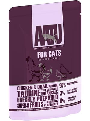 85-gr-aatu-konservtoit-kassidele-kana-ja-vutilihaga.jpg 85 gr. Aatu konservtoit kassidele kana- ja vutilihaga