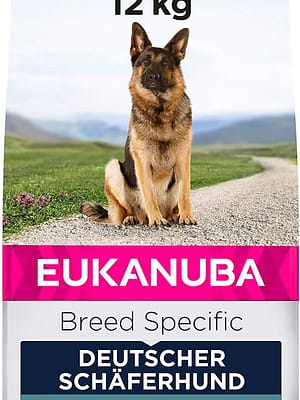 EUKANUBA Breed Specific Dog Dry food for All German Shepherd with Chicken 12KG 12 kg. Eukanuba täissööt täiskasvanud saksa lambakoerale