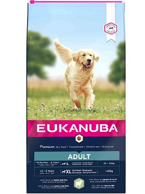 EUKANUBA Dog Dry food for Adult Large Breeds with Lamb & Rice 12KG 12 kg. Eukanuba täissööt suurt kasvu täiskasvanud koertele lambaliha ja riisiga