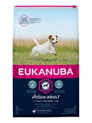 Eukanuba SM adult 3 kg. Eukanuba täissööt väikest tōugu täiskasvanud koertele  kodulinnulihaga