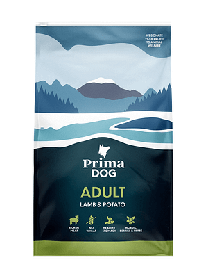 PD lamb 3 kg. Prima Dog koeratoit täiskasvanud koertele lambalihaga