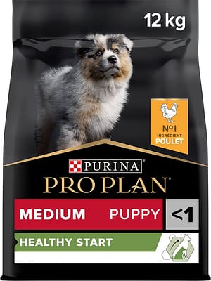 PP medium puppy 12 kg.  Pro Plan täissööt keskmist kasvu kutsikatele kanalihaga
