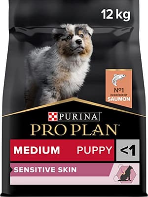 PP sensit. puppy 12 kg. Pro Plan  täissööt lōhega tundliku seedimise-ning allergilistele kutsikatele