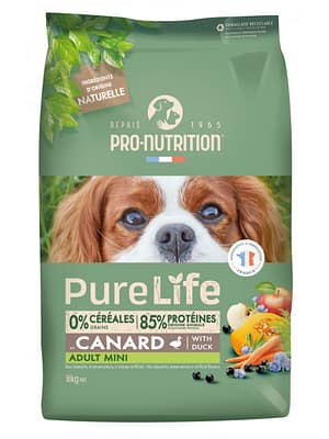 Pure Life Dog Mini Adult 2 kg. Pure Life teraviljavaba koeratoit väikest kasvu koertele