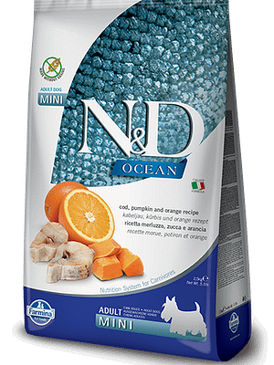 farmina mini 7 kg. Farmina Ocean teraviljavaba täissööt väikest kasvu täiskasvanud koertele tursaga