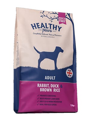 healthy-paws-koeratoit-taiskasvanud-koertele-janeseliha-ning-pruuni-riisiga-2-kg.jpg 2 kg. Healthy Paws täissööt täiskasvanud koertele jäneseliha ning pruuni riisiga