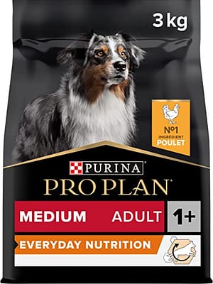 medium adult 3 3 kg. Pro Plan täissööt keskmist kasvu täiskasvanud koertele kanalihaga