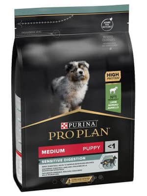 medium puppy lambaga väike 3 kg.  Pro Plan täissööt keskmist kasvu kutsikatele lambaliha ja riisiga