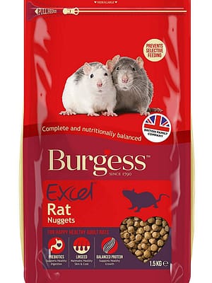 burgess excel rat 1,5 kg. Burgess Excel sööt rottidele