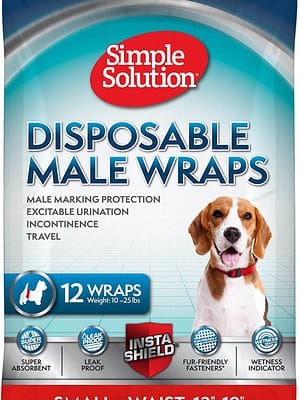 ühekordsed mähkud S Ühekordsed mähkmed isasele koerale S-suurus