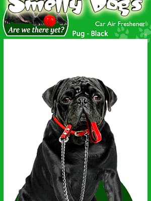 Pug-Black Õhuvärskendaja - Mops (must)