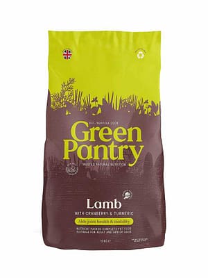 GP mobility 10 kg. Green Pantry Mobility keemiavaba täissööt täiskasvanud- ja seeniorkoertele lambaliha & pruuni riisiga