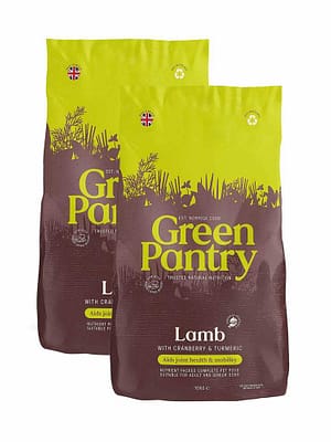2 x 10 kg. lammas 2 x 10 kg. Green Pantry Mobility keemiavaba täissööt täiskasvanud- ja seeniorkoertele lambaliha & pruuni riisiga