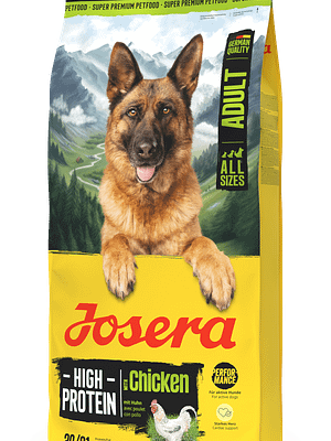 Josera_HighProtein_Adult_withChicken_12kg 12,5 kg. Josera Hight Energy gluteenivaba täissööt töötavatele-,sportivatele ning tiinetele koertele kanalihaga