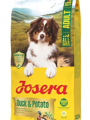 josera-duck-potato-12-5-kg 12,5 kg. Josera teraviljavaba täissööt pardiliha ning kartuliga täiskasvanud koertele