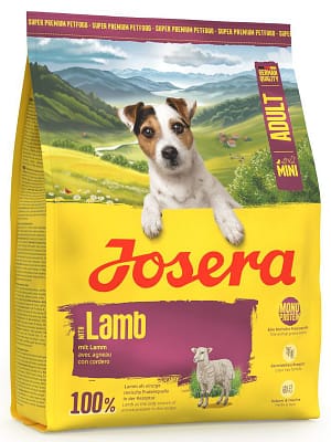 josera_mini_adult_lamm 10 kg. Josera teraviljavaba täissööt Mini Adult Lamb väikest kasvu koertele lambaliha ja maguskartuliga