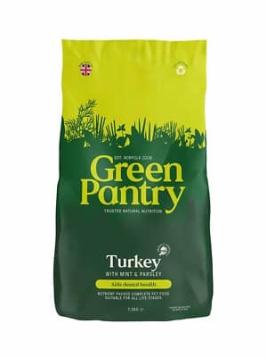 kalkun pruun riis 2 x 10 kg. Green Pantry keemiavaba täissööt kalkuniliha & pruuni riisiga igas vanuses ja suuruses koertele