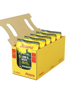 josera-lamm-batate-5x900g 4,5 kg. Josera teraviljavaba täissööt lambaliha ning maguskartuliga täiskasvanud koertele