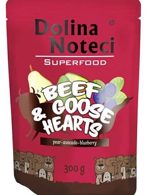 veis ja hane südamed Dolina Noteci teraviljavaba konservtoit koertele veiseliha ja hanesüdametega